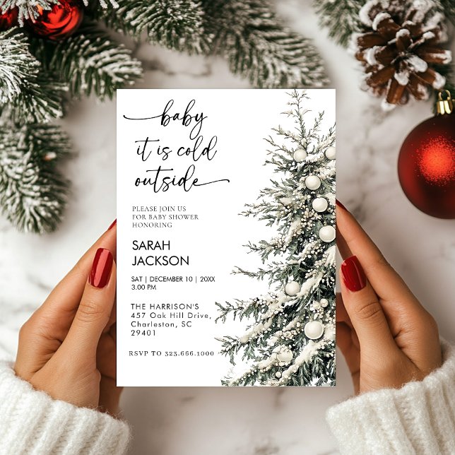 Baby shower d'hiver Invitation set, bébé il fait f (Créateur téléchargé)