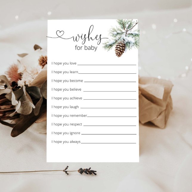 Baby shower D'Hiver Voeux Pour Bébé (Créateur téléchargé)