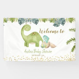 Baby shower Dinosaur Grande bannière
