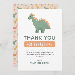 Baby shower Dinosaur mignon filles Merci