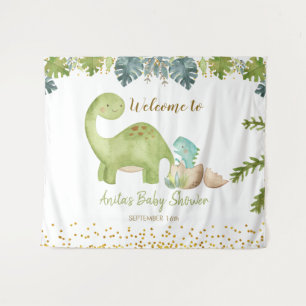 Baby shower Dinosaur signe Tapisserie
