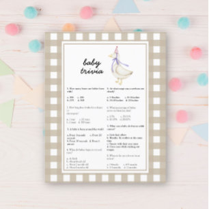 Baby shower d'oie bête - Jeu d'essais pour bébés