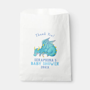 Baby shower Dragon Bleu Cute Favoriser Sacs