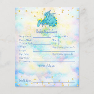 Baby shower Dragon Bleu Prédictions Et Conseils