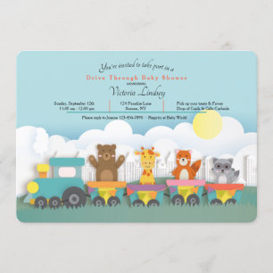 Baby shower Drive By Invitation