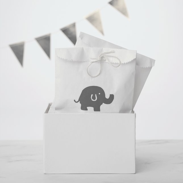 Baby shower Eléphant mignon Favoriser les sacs (Créateur téléchargé)