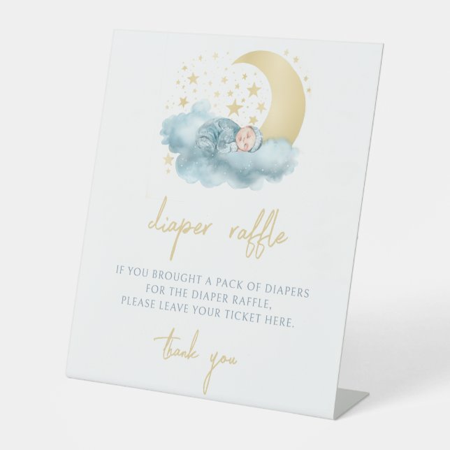 Baby shower en or Twinkle star diaper signe de tom (Recto)