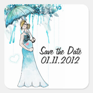 Baby shower Enregistrer les stickers Date