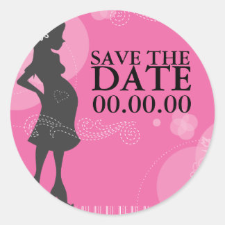 Baby shower Enregistrer les stickers Date
