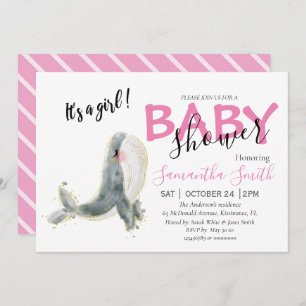 BABY SHOWER FAIRE-PART FILLE