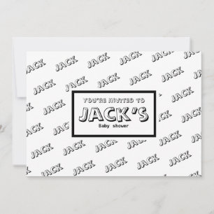 Baby shower faire-part personnalisable