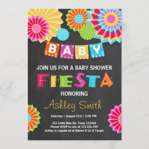 Baby shower Fiesta invitation baby shower mexicain