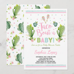 Baby shower Fiesta Invitation Taco Bout A Baby