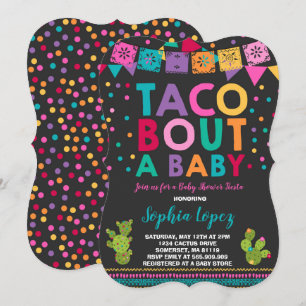 Baby shower Fiesta Invitation Taco Bout A Baby