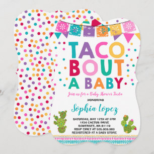 Baby shower Fiesta Invitation Taco Bout A Baby