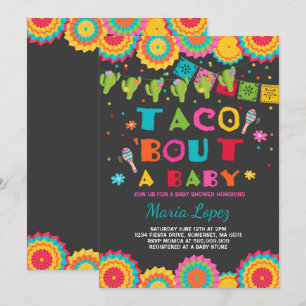 Baby shower Fiesta Invitation Taco Bout A Baby