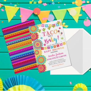 Baby shower Fiesta Invitation Taco Bout A Baby