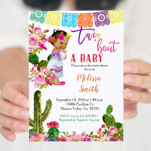 Baby shower Fiesta Invitation Taco Bout A Baby