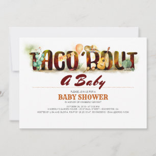Baby shower Fiesta Invitation Taco Bout A Baby