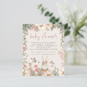 Baby shower fille de script lapin budget