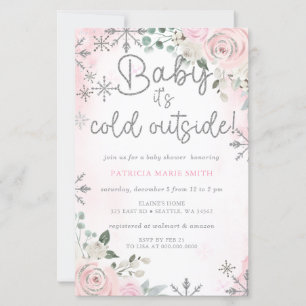 Baby Shower Fille Flocons de Neige Budget à l'Exté