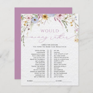 Baby shower fleur sauvage