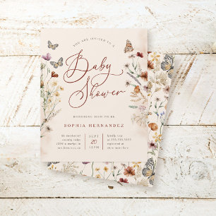 Baby shower Fleur sauvage Boho budget