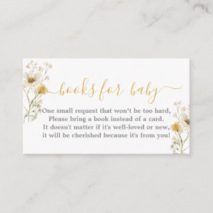 baby shower fleur sauvage carte de réservation fil