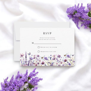 Baby shower fleur sauvage élégant RSVP