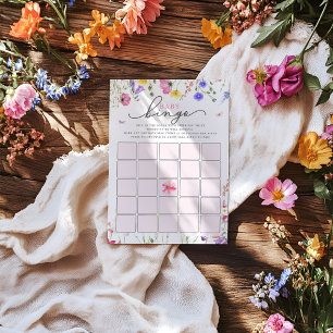 Baby shower fleur sauvage Jeu de Bingo Bloom Bab