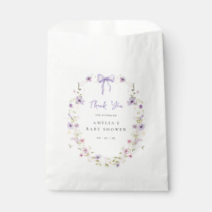 Baby shower Fleur sauvage Lavender Sacs de préfére