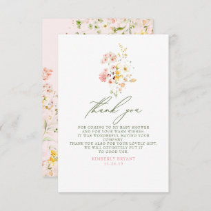 Baby shower fleur sauvage Petit Merci