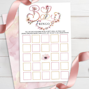 Baby shower Fleur sauvage rose Dusty Bingo - Boho 