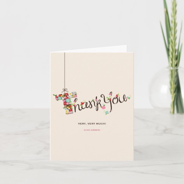 Baby shower Fleurs de printemps T Carte de note Me (Devant)