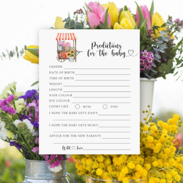 Baby shower fleurs - prédictions et conseils pour  (Créateur téléchargé)