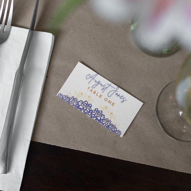 Baby shower Fleurs violettes Table Cartes plates (Créateur téléchargé)