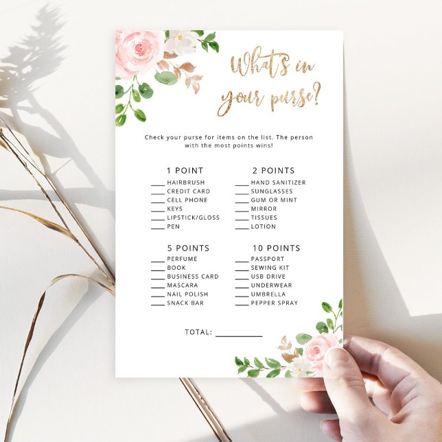 Baby shower floral broussailleux ce qui est dans v (Créateur téléchargé)