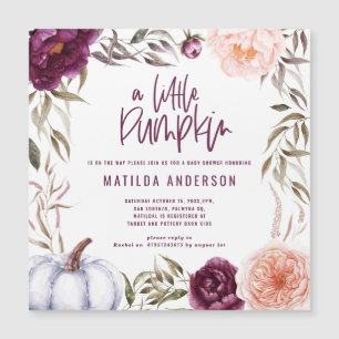Baby shower floral de petite citrouille