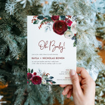 Baby shower floral de vacances par invitation post