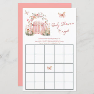 Baby shower Floral Rose Garden Bingo