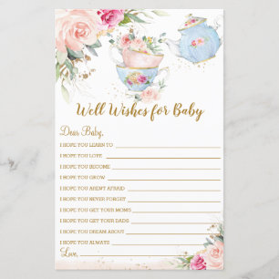 Baby shower Floral Tea Party Wives for Baby