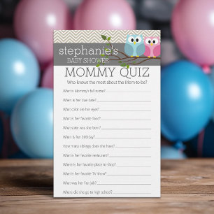 Baby shower Game - Qui Connaît Mommy Meilleur Quiz