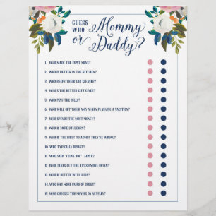 Baby shower Games - Devinez Qui Maman ou Papa