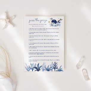 Baby Shower Garçon Baleine Bleue Jeu Passez le Pri