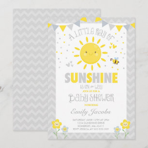Baby shower garçon Invitation Baby shower de solei