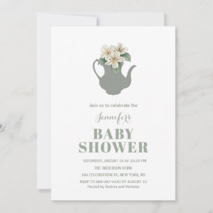 Baby shower Garden Tea Party Invitation