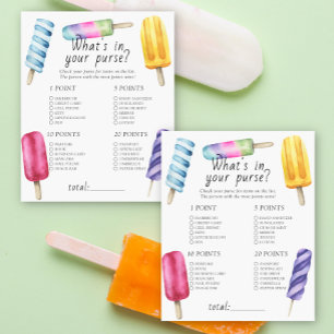 Baby shower glace à l'eau - Qu'est-ce que vous ave