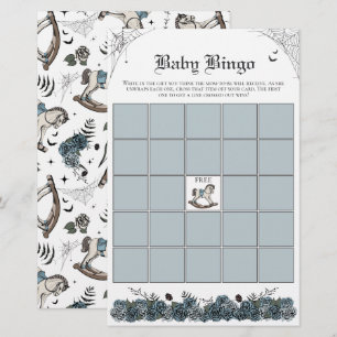 Baby shower gothique Blue Rocking Horse Baby Bingo