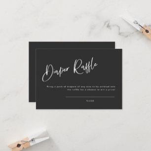 Baby shower gothique noir Raffle de couche