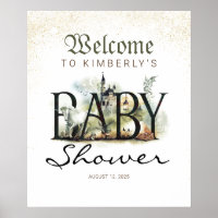 Baby shower Imaginaire Fairytale Affiche de bienve